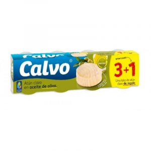 ATUN CALVO CLARO PACK 3 1 RO-80 EN ACEITE DE OLIVA