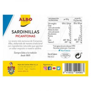 SARDINILLAS ALBO 8-12 EN SALSA PICANTONAS DINGLEY