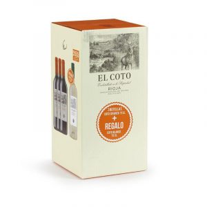 VINO TINTO EL COTO CRIANZA PACK-3 1 BLANCO REGALO
