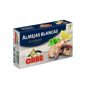 ALMEJAS BLANCAS AL NATURAL ORBE NEGRO OL-120 20/25