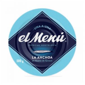 ANCHOAS EL MENU 500 GR EN ACEITE DE GIRASOL