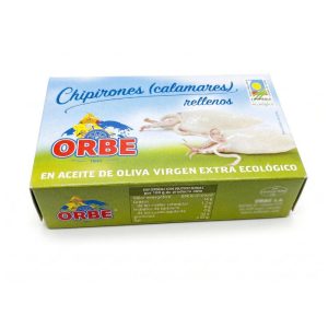 CHIPIRONES ORBE RELLENOS en aceite OLIVA ECOLÓGICO